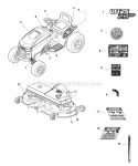 Part Location Diagram of 7102194YP Murray DECAL 42 DECK