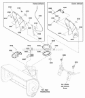 Discharge Chute Group Diagram and Parts List for M1227EX 1695964 Snapper Snow Blower
