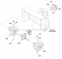 Auger Drive Group Diagram and Parts List for M1429E 1695735 Snapper Snow Blower
