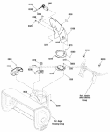 Discharge Chute Group Diagram and Parts List for M1429E 1695735 Snapper Snow Blower