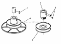 Drive Disc Assembly (Series 19) Diagram and Parts List for EM250819BE  Snapper Lawn Tractor