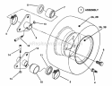 Wheels - Rear Diagram and Parts List for M280817B 82519 Snapper Lawn Tractor