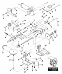 Drive System Self-Propelled Diagram and Parts List for MR216518B 80458 Snapper Lawn Mower