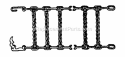 Tire Chain Kits For Snow Hog Tires Diagram and Parts List for 8265  Snapper Snow Blower