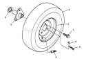 Part Location Diagram of 7058918 Snapper Assembly, Wheel & Tire