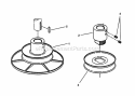 Drive Disc Assembly Diagram and Parts List for 281016BE  Snapper Lawn Tractor
