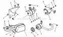 Engines  Exhaust Muffler Diagram and Parts List for 281016BE  Snapper Lawn Tractor