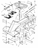 Front End Steering (Part 1) Diagram and Parts List for 281016BE  Snapper Lawn Tractor