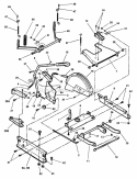 Rails Lift Arms Cam Lift Diagram and Parts List for 281016BE  Snapper Lawn Tractor