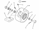 Wheels - Front Diagram and Parts List for 281016BE  Snapper Lawn Tractor