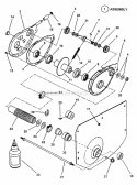 Chain Case LH Fender Diagram and Parts List for 281016BE  Snapper Lawn Tractor