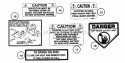 Decals (Series 16) (Part 2) Diagram and Parts List for 281016BE  Snapper Lawn Tractor