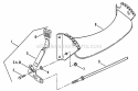 Front Wheel Bracket (Non-Swivel Wheel Models) Diagram and Parts List for NFRP216012E 82431 Snapper Lawn Mower