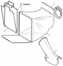 Accessory Grass Bag Diagram and Parts List for NFRP216012  Snapper Lawn Mower