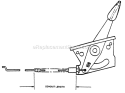 Throttle Controls Diagram and Parts List for NFRP216012  Snapper Lawn Mower