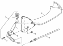Front Wheel Bracket Diagram and Parts List for NFRP216012  Snapper Lawn Mower