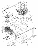 Fender  Transaxle Assembly Diagram and Parts List for HZ15420KVE  Snapper Lawn Tractor