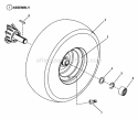 Wheels - Rear Diagram and Parts List for HZ15420KVE  Snapper Lawn Tractor
