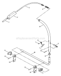 BrakeClutch Lever Assembly Diagram and Parts List for HZ15420KVE  Snapper Lawn Tractor
