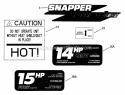 Part Location Diagram of 7091882YP Briggs and Stratton Decal engine k15