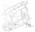 Collector Housing (1 Piece Weldment) Diagram and Parts List for I4221  Snapper Snow Blower
