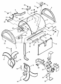 Tiller Head Components Diagram and Parts List for CICFR5505HV 84898 Snapper Tiller