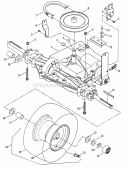 Transmission Group (Gear Drive)  Rear Wheels Diagram and Parts List for NLT120G30DB  Snapper Lawn Tractor