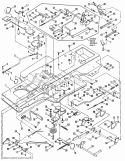 Frame Clutch Brake  Steering Components Diagram and Parts List for NLT120G30DB  Snapper Lawn Tractor