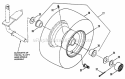 Front Axle  Front Wheel Parts - Wheel Diagram and Parts List for NLT120G30DB  Snapper Lawn Tractor