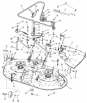38 Cutting Deck Belts Brakes Diagram and Parts List for LT125G38DB  Snapper Lawn Tractor