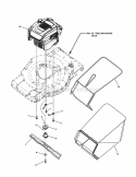 Engine Blade  Grass Bag Group Diagram and Parts List for NSPV2270HW 7800755 Snapper Lawn Mower