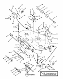 Part Location Diagram of 7074684YP Murray (C) BRACKET FRONT DECK