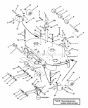 52 Cutting Deck Assembly Pt1 Diagram and Parts List for NZM21522KWV  Snapper Lawn Tractor