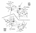 Part Location Diagram of 7074001YP Murray (C) BRACKET HYDRO TANK