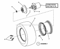 Drive Tire  Wheel Assembly Diagram and Parts List for NZM27611KH  Snapper Lawn Tractor