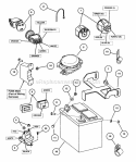 Part Location Diagram of 7074809YP Murray (C) BRACKET BATTERY HOL