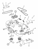 61 Cutting Deck Assembly Pt2 Diagram and Parts List for NZM27612KH  Snapper Lawn Tractor