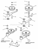 Part Location Diagram of 7058877YP Murray (C) WELD IDLER BRACKET