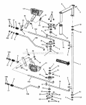 Parking Brake Assembly (Early Production) Diagram and Parts List for NZM27612KH  Snapper Lawn Tractor