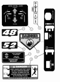 Decals Diagram and Parts List for NZM27612KH  Snapper Lawn Tractor