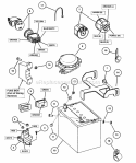 Electrical Components (Except Wiring) Pt1 Diagram and Parts List for NZM27612KH  Snapper Lawn Tractor