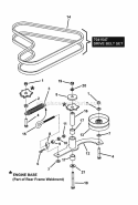 Hydro Idler Assembly Diagram and Parts List for NZM25613KWV  Snapper Lawn Tractor