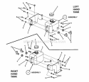 Hydro Reservoir Assembly Diagram and Parts List for NZM25613KWV  Snapper Lawn Tractor
