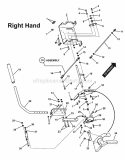 Twin Stick Control Assembly (RH Side) Diagram and Parts List for NZM25613KWV  Snapper Lawn Tractor