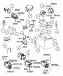 Electrical Components Diagram and Parts List for NZM25613KWV  Snapper Lawn Tractor