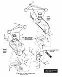 Fuel Tank Assembly (Series 1) Diagram and Parts List for NZMJ25611KH  Snapper Lawn Tractor