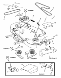 61 Cutting Deck Assembly Pt2 Diagram and Parts List for NZMJ25611KH  Snapper Lawn Tractor
