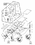 Front Frame Assembly (Frame) Diagram and Parts List for NZMJ25613KH  Snapper Lawn Tractor