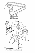 Hydro Idler Assembly Diagram and Parts List for NZMJ25613KH  Snapper Lawn Tractor