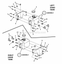 Hydro Reservoir Assembly Diagram and Parts List for NZMJ25613KH  Snapper Lawn Tractor